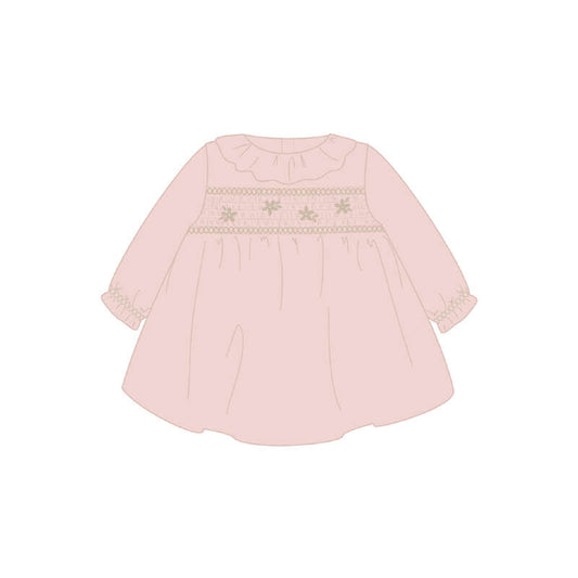 Mayoral 2807 Rose Velvet Dress AW26 PREORDER