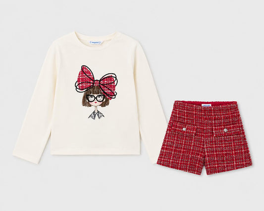Mayoral 4034-4230 Red Short Set AW26 PREORDER