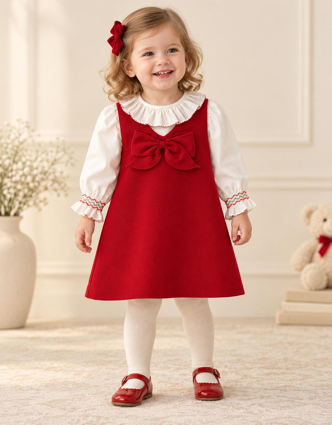 Pretty Originals BD02430 Red Pinafore AW26