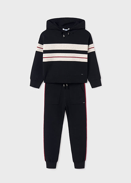 Mayoral 7555 Black Knit Tracksuit