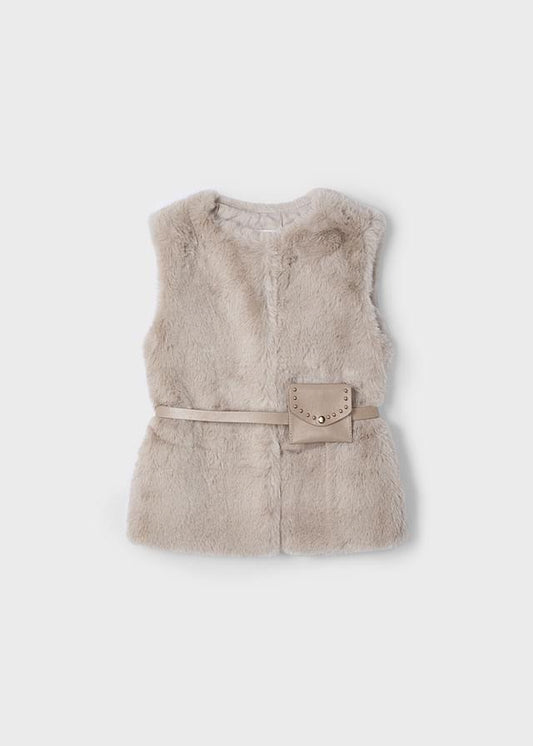 Mayoral Fur Beige Gilet