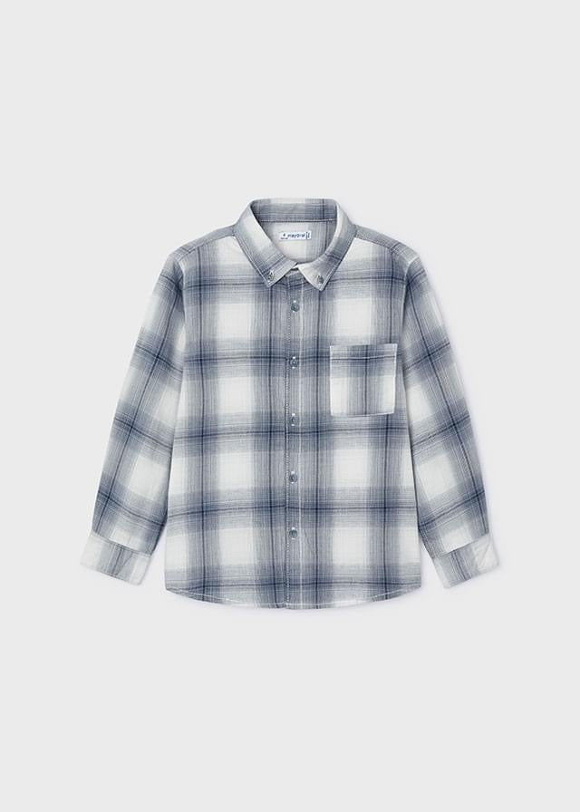 Mayoral Blue Checked Shirt