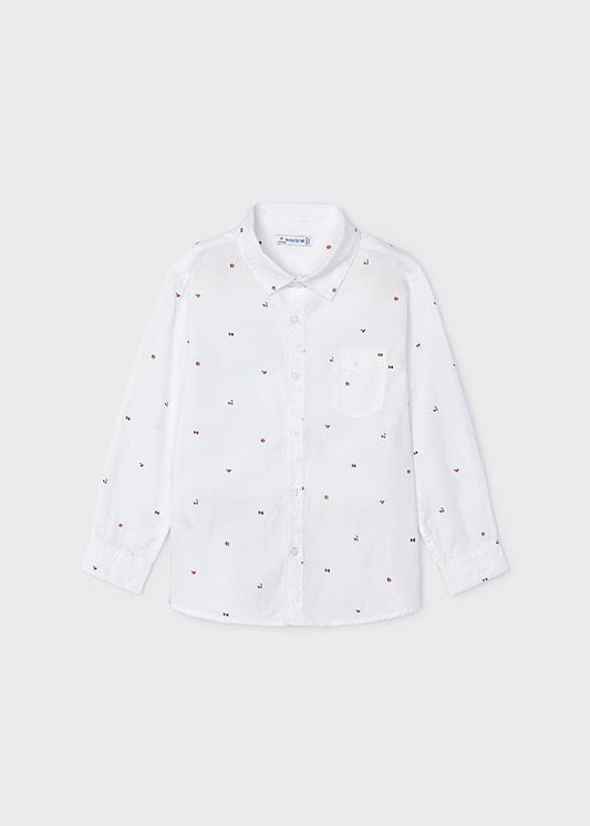 Mayoral White Long Sleeve Shirt