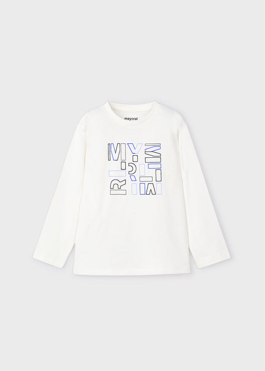 Mayoral Long Sleeve Tshirt White