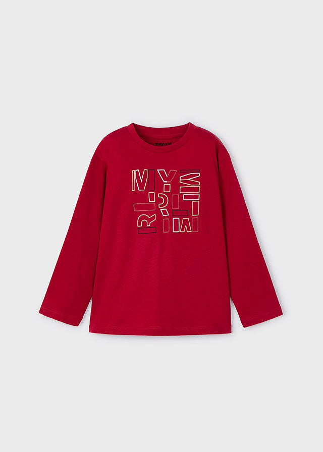 Mayoral Long Sleeve Tshirt Red