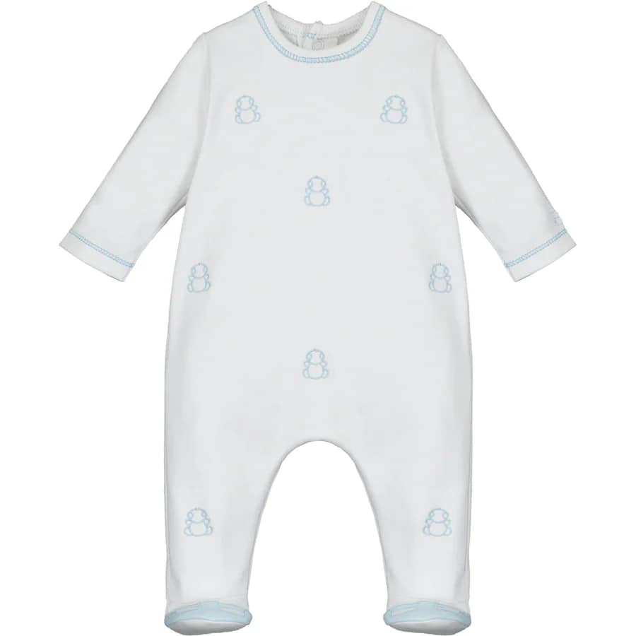 Emile et Rose White/Blue Babygrow All in One