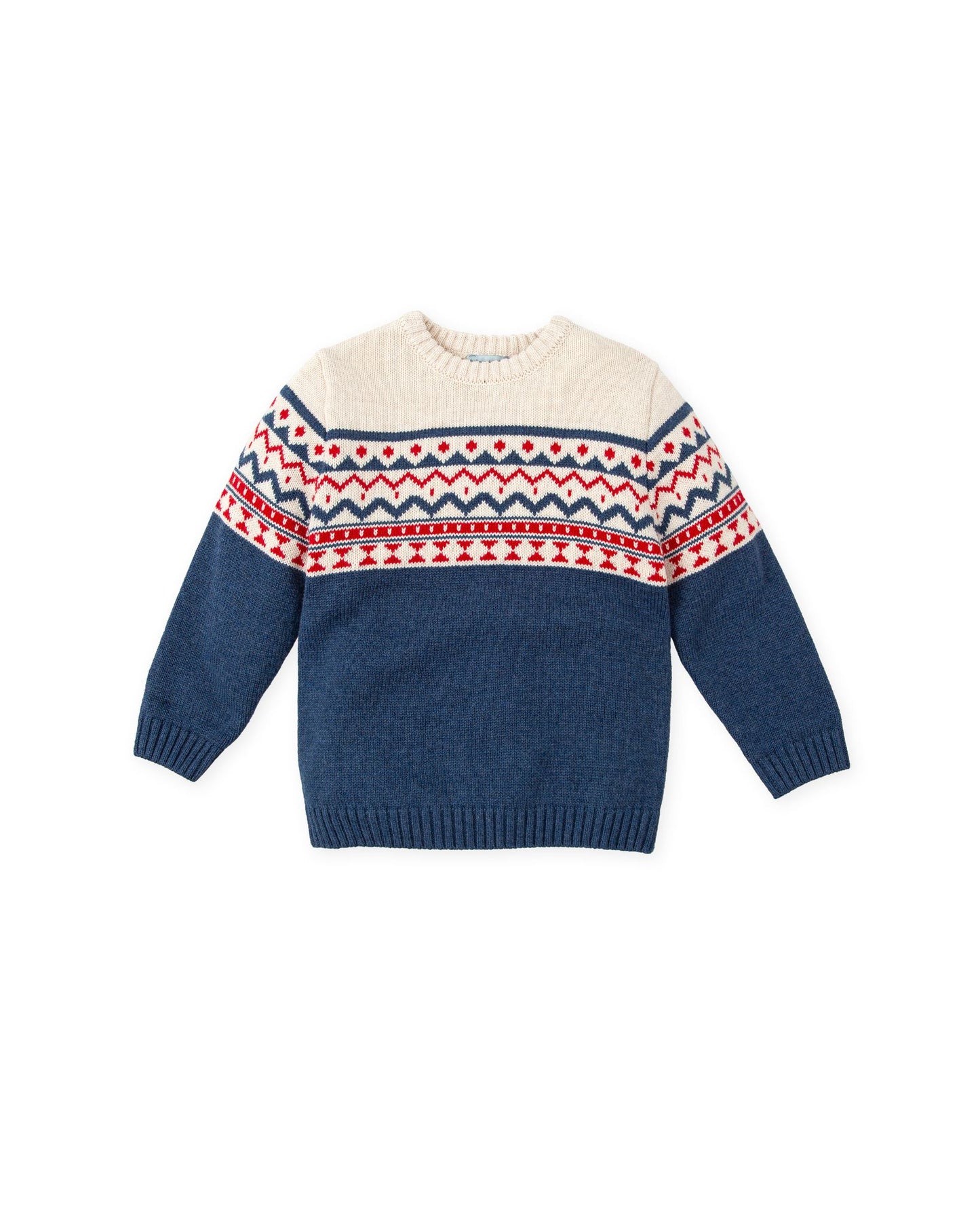 Tutto Piccolo Navy/Cream/Red Jumper