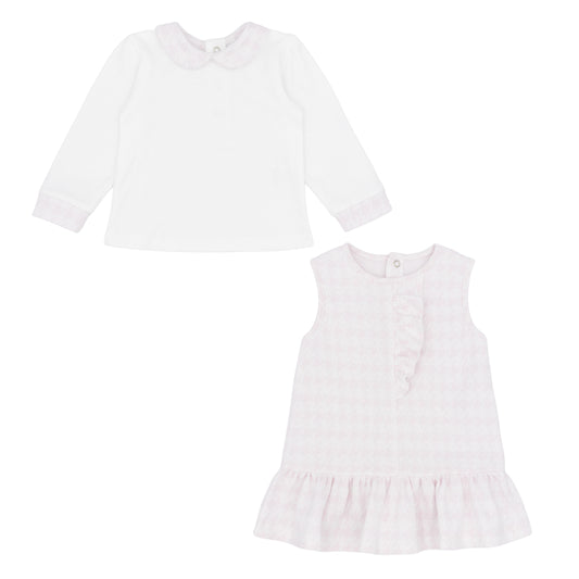 Pastel & Co 20-02A Carrie Pink Pinafore AW26 PREORDER