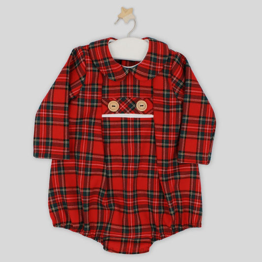 Rapife 5008 Red Tartan Romper